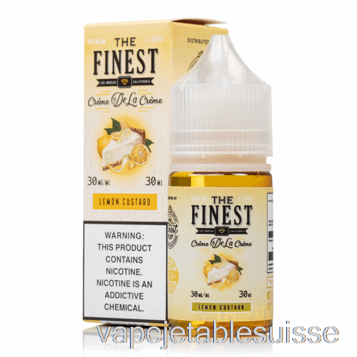 Crème Anglaise Au Citron Vape Suisse - La Meilleure Crème